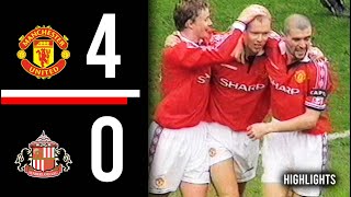 Manchester United v Sunderland | Highlights | 1999/2000