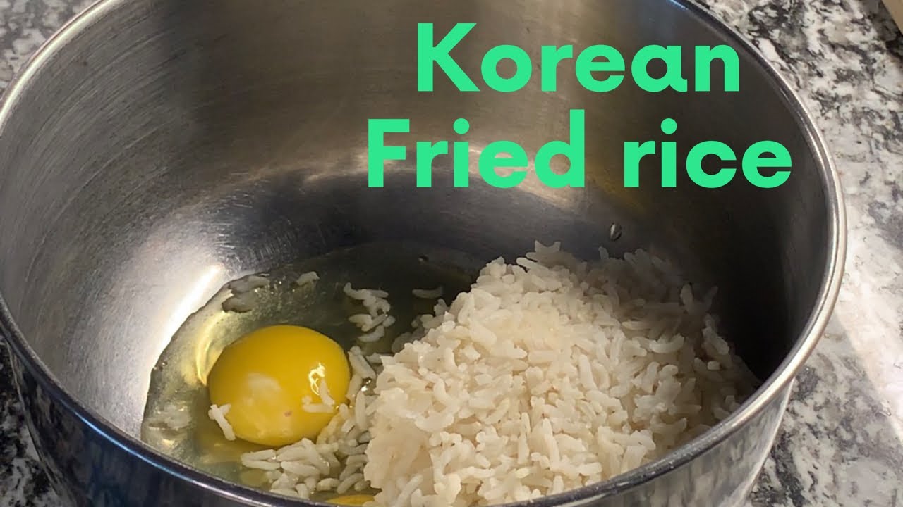 HOW TO MAKE KOREAN FRIED RICE YouTube