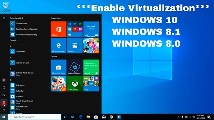 How to enable Virtualization (VT-x)  in Bios Windows 10 *** NEW ***