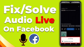 how to Fix Audio Live Problem on Facebook 2021|how to Solve Audio Live Problem on Facebook|F FHOQUE|