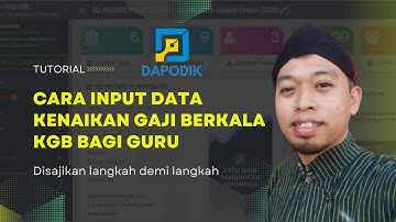 CARA INPUT DATA KENAIKAN GAJI BERKALA KGB BAGI GURU