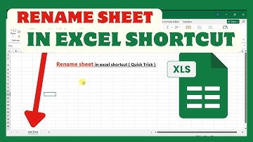 How To Rename Sheet In Excel Shortcut ( Quick Trick )