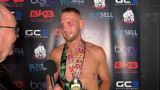 Tom Stokes | Post Fight Interview at BYB18 - Police Gazette International Cup