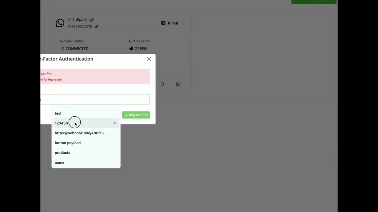 How to set 2fa For Your WhatsApp Channel | Yeti - Social Media Sales Automation Tool