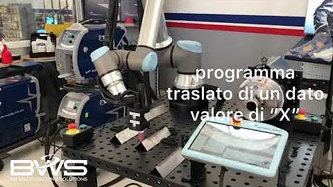 Uso di un ROBOT COLLABORATIVO - UR ROBOT - COBRO - COBOT - per la saldatura TIG