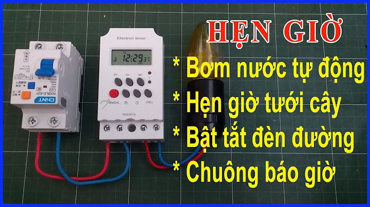 Hướng dẫn sử dụng timer hẹn giờ kg316t