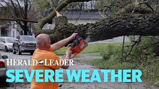 Severe Weather Knocks Down Trees In Lexington Neighborhoods
