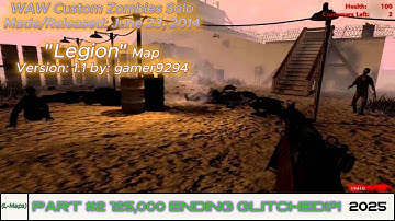 WAW Custom Zombies Solo▐ "Legion" Map Part #2
