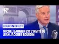 Michel Barnier face à Jean-Jacques Bourdin en direct