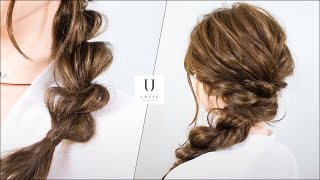 【スーパーロングヘアにおすすめ】サイド寄せアレンジ