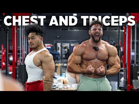 Tricep Workout Of An Open Bodybuilder