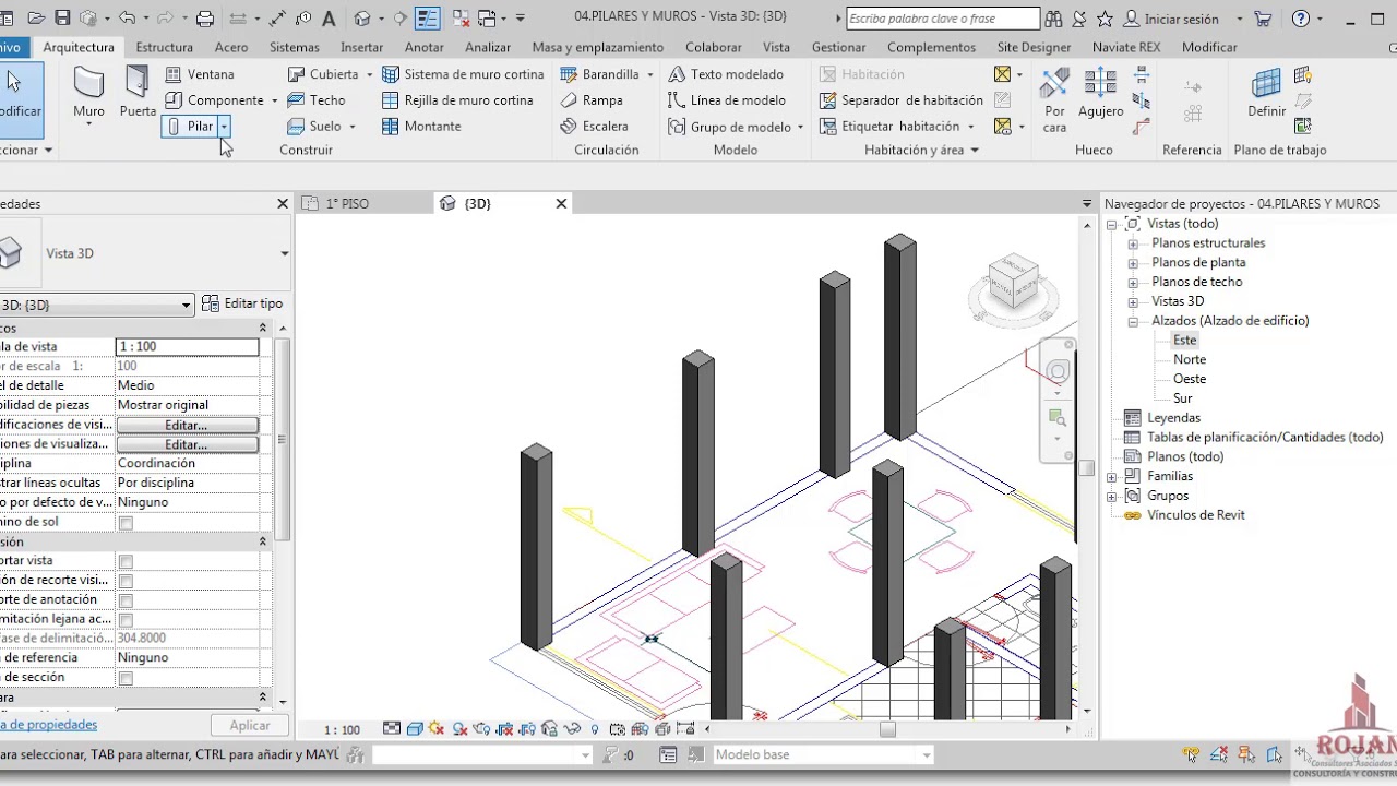 revit-arquitectura-2019-b-sico-cap-04-pilares-arquitectonicos-youtube