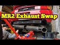 My 1990 MR2 Mk2 gets a new Exhaust ! Toyota Rev 1 SW20 JDM | Barn Survivor Project Car | Episode 19.