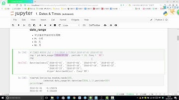 案例：时间序列预测任务 1 1 Pandas生成时间序列