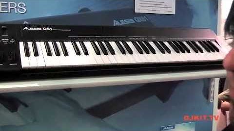 Alesis QX25 Q61 QX61 USB Keyboard Controllers Namm 2012 DJkit.tv