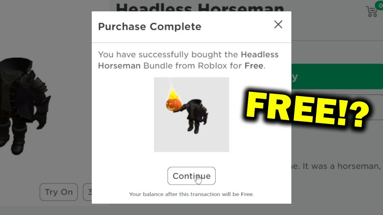 Free: Roblox The Legend of Sleepy Hollow The Headless Horseman
