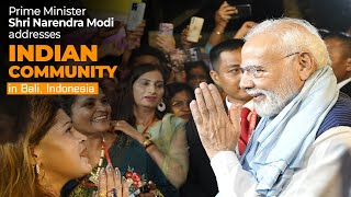 PM Shri Narendra Modi addresses Indian community in Bali, Indonesia | PM Modi | BJP Live | BJP