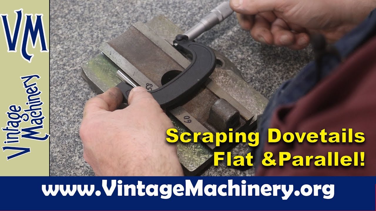 Hand Scraping Dovetails Flat & Parallel Monarch Lathe Restoration