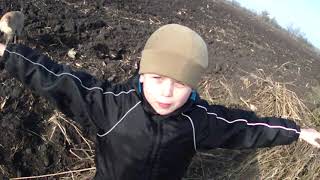 Охота на фазана с внуком Феодором. Лабрадор. Hunting for a pheasant with grandson Feodorom. Labrador