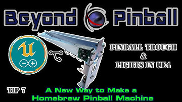 Pinball Trough and lights in UE4 and Arduino