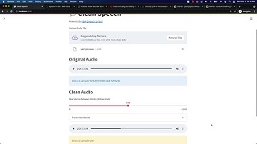 Clean Speech Audio with IBM Watson STT and Streamlit App