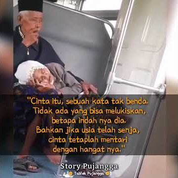 VIRALL !! Video Romantis Nenek Tidur di Pangkuan Kakek  Dalam KA Prameks
