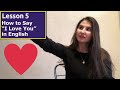 Usefull quarantine  lesson 5 how to say i love you in english