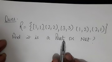 Partially Ordered SET | EASY TUTS BY PRIYANKA GUPTA |