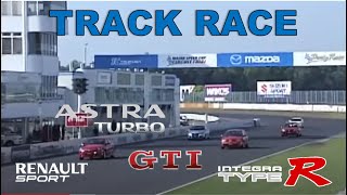 Track Race #5 | Astra Turbo vs Megane II Sport vs Golf GTI vs Integra Type-R