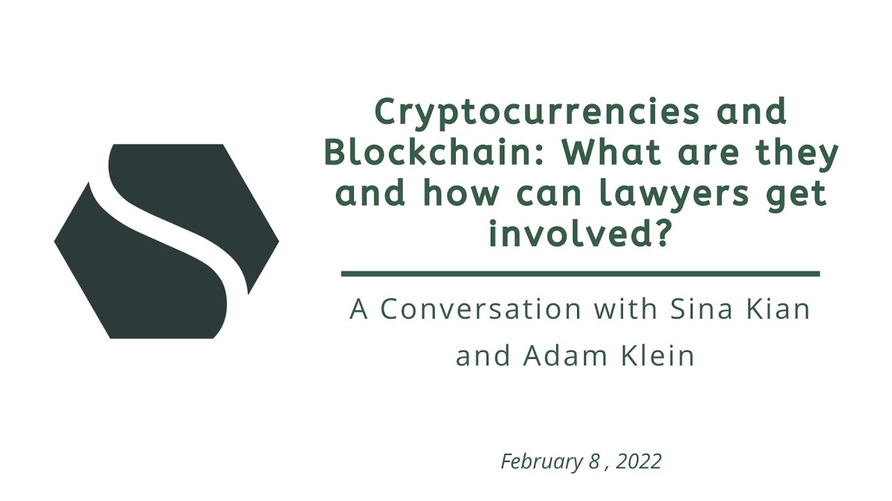 Cryptocurrencies and Blockchain: What are they and how can lawyers get  involved? - The Strauss Center
