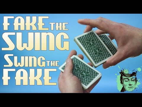 Cheat at cards, poker or gambling with the false Swing Cut! | How to do card magic tricks revealed!