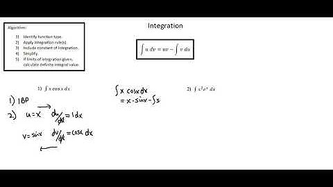 A-level Mathematics 9709: Integration by parts example 1