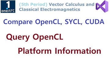 OPENCL 127 - Compare OpenCL, SYCL, CUDA - Query OpenCL Platform - Mistake with std::string