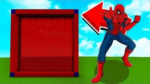 How To Make a Portal to the Spiderman Dimension in MCPE (Minecraft PE)