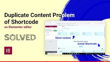 Remove Duplicate shortcode content on top of Elementor editor