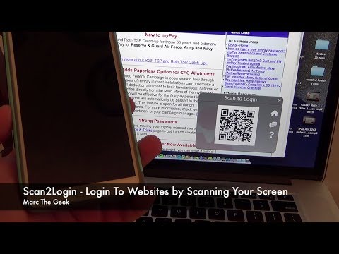 Scan2Login: Login to Websites By Scanning Your Screen