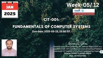 IGNOU » CIT-001: Fundamentals of Computer Systems quiz: week-05 Answers JANUARY-APRIL 2025