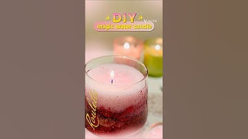 ✨DIY MAGIC WATER CANDLE ✨🤍🕊️💜 #shorts #ytshorts #diy #magiccandle #crafts #trending #diwalidecor
