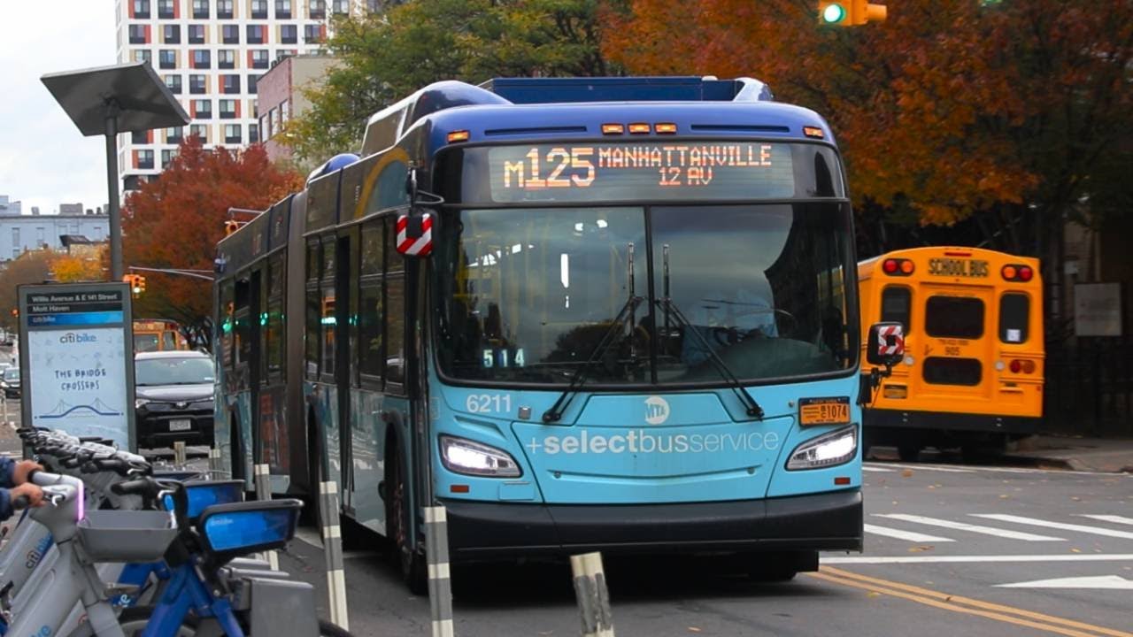NYCT Bus: 2019 New Flyer XD60 #6211 on the M125 at Willis Avenue