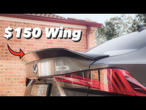 eBay wing install on Lexus is300 F-sport