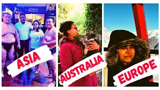 21 countries of Asia, Australia🌏 and Europe 🌍 in 4 minutes **English Subtitle