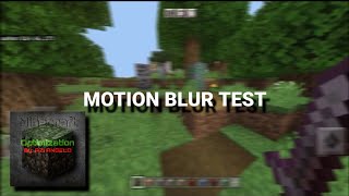 Insane OPTIMIZATION // Motion blur Fix test // mcpe
