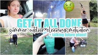 ☀️ Summer Get It All Done • Extreme Outdoor Clean With Me • Car Reset + Yard Work