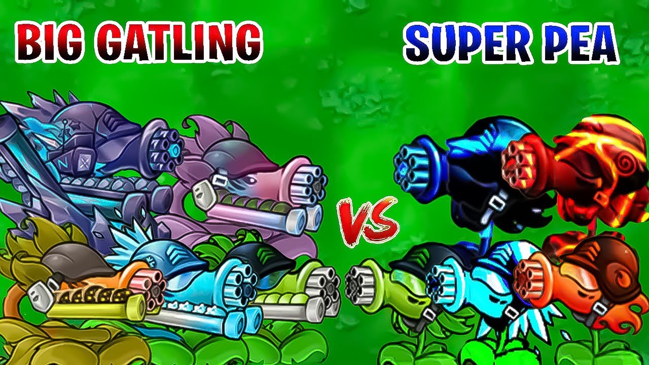 PVZ 1 Fusion 3.0 Challenge!! Team Super Pea VS Team Big Gatling VS ...