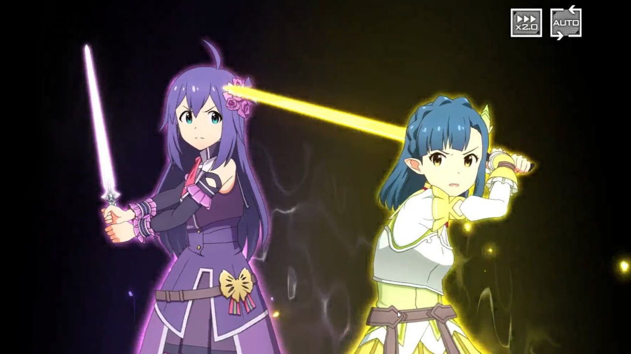 SAOアリブレ 七尾百合子・望月杏奈 戦闘演出＆ホーム画面台詞(+星井 