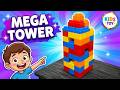 Kids Build a Colorful Block Tower! | Easy Toy Learning for Children #artforkids #drawingforkids #art