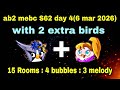 Angry Birds 2 Mebc Season 62 Day 4 6 Mar 2026 With 2 Extra Birds Silver Stella Ab2 Mebc Today