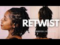 2 Strand Rope Twist Tutorial | 9 Months Loc’d Retwist | RAHKNEESHUH