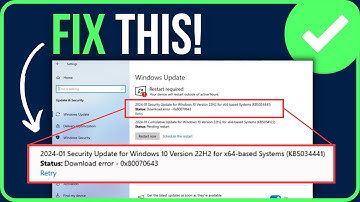 [FIXED] KB5034441 DOWNLOAD ERROR 0X80070643 | Microsoft Update Error 0x80070643 Fix