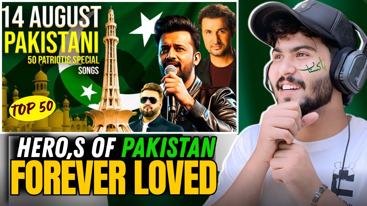 Reaction Best 50 Pakistani Anthems To Fuel Your National Pride | 14 August 2025 Patriotic Songs.